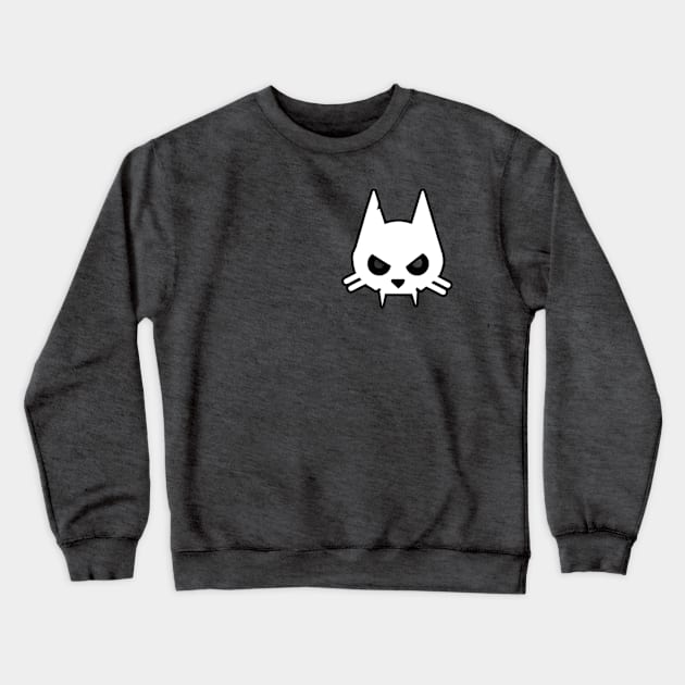 Cat Skull Alt Crewneck Sweatshirt by Gamers Gear